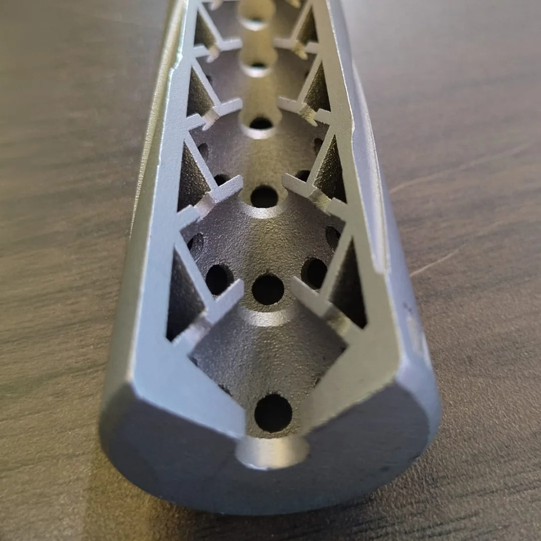 Gun silencer part - Internal geometries