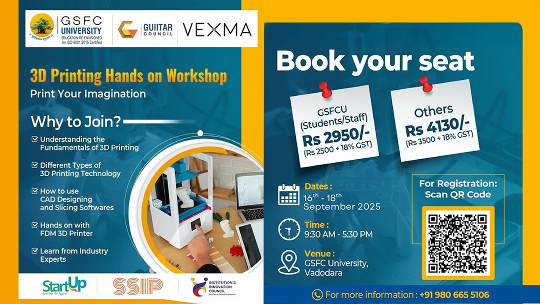 3d printing hands on workshop details